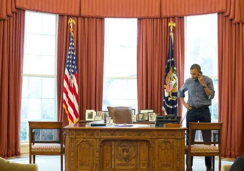Barack Obama al telefono ieri con Vladimir Putin