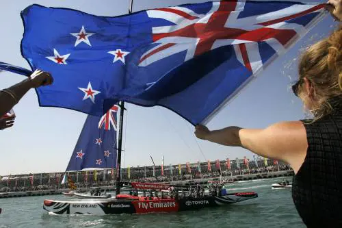 Support neozelandese all'Americas Cup 2007