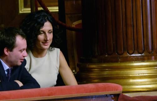 Marco Carrai insieme ad Agnese Landini, moglie di Matteo Renzi