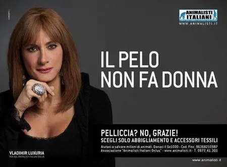 Luxuria promuove il Cav e si traveste da animalista