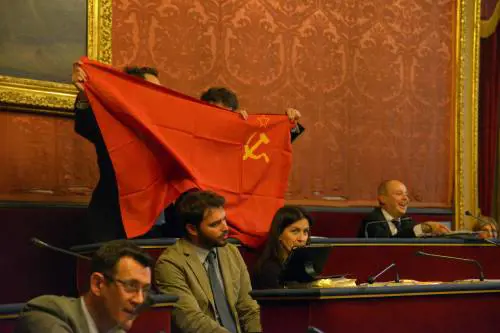 A Torino la Lega Nord protesta in consiglio comunale