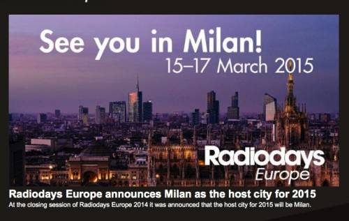 Radiodays, la maxi convention delle radio europee a Milano nel 2015
