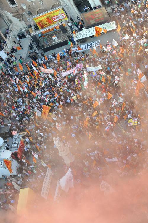 Verona, la manifestazione della Lega per i secessionisti