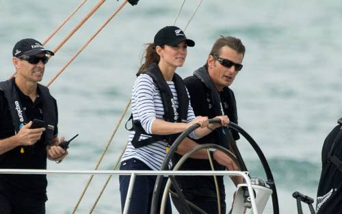 Kate e William marinai provetti in Nuova Zelanda