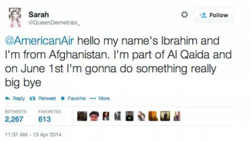 Olanda, una 14enne in arresto per un tweet all'American Airlines