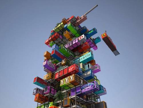 Un palazzo come Tetris, le case sono container