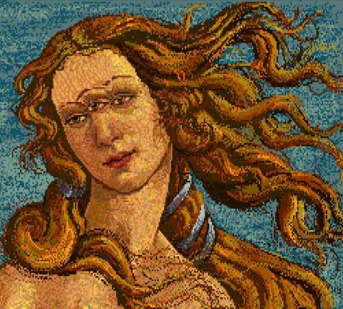 Un floppy dell'85 con opere digitali di Andy Warhol