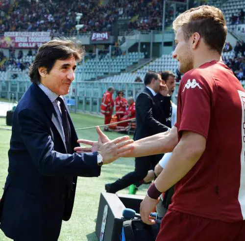 Urbano Cairo, 57 anni, con il capocannoniere Ciro Immobile