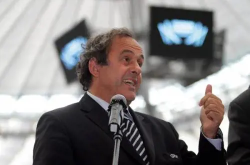 Il presidente dell'Uefa, Michel Platini