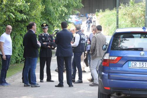 I carabinieri sul luogo del delitto di ieri pomeriggio