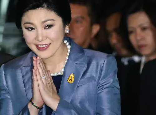 Yingluck Shinawatra in una foto d'archivio del 6 maggio 2014