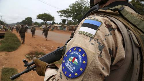 Soldati della missione Ue  in Repubblica Centrafricana