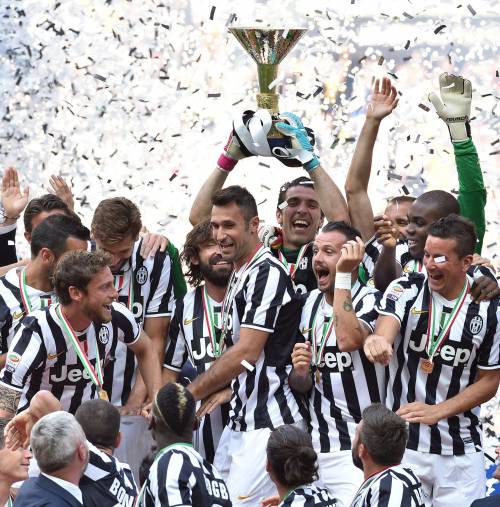 La festa per lo scudetto della Juventus