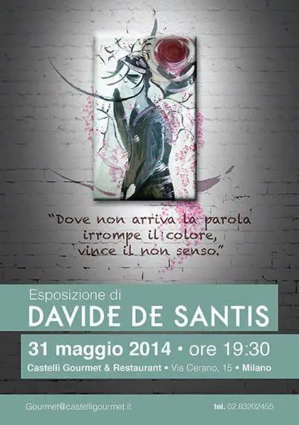 La mostra di Davide De Santis: "Dove non arriva la parola, irrompe il colore"