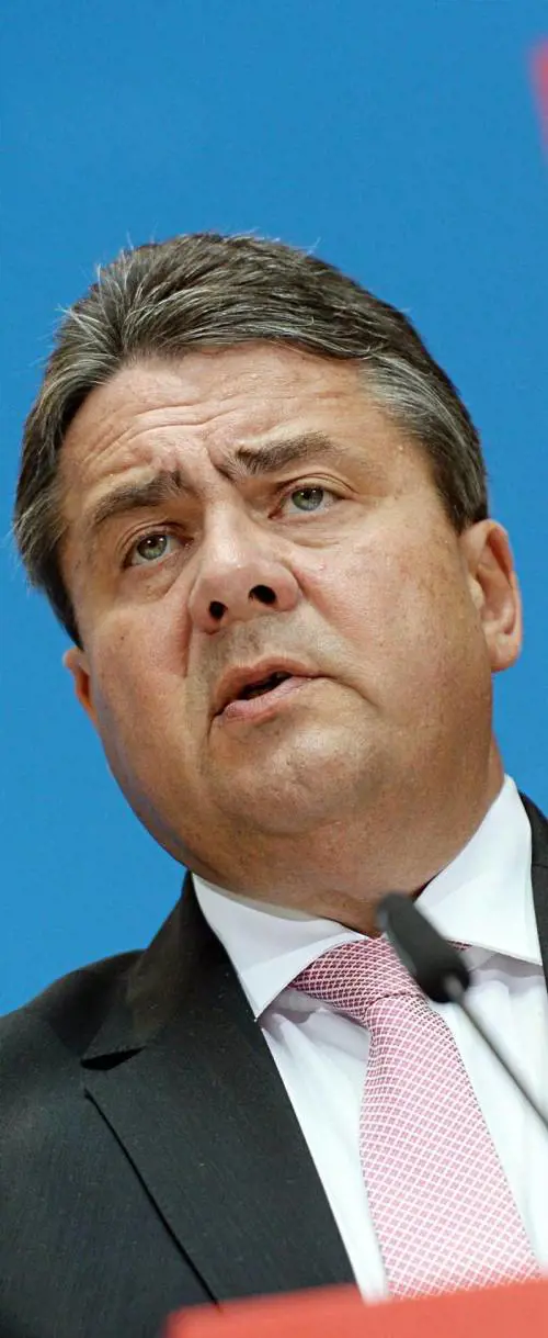 Il vice cancelliere e ministro delle Finanze Sigmar Gabriel (dell'Spd)
