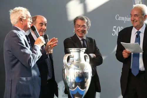 Mazzola, Corso, Moratti e Pizzul alla festa per i 50 anni della Coppa dei Campioni