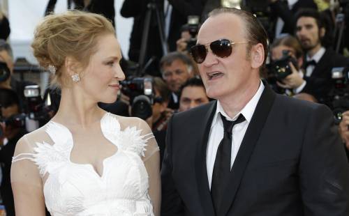 Uma Thurman e Quentin Tarantino insieme al Festival di Cannes