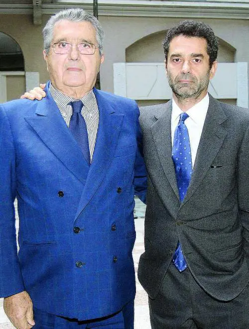 Carlo De Benedetti, con il figlio Rodolfo