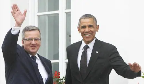 Obama e il presidente polacco Bronislaw Komorowski