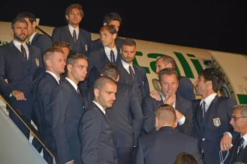 Gli azzurri si imbarcano per il Brasile