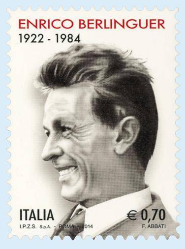 Il francobollo di Berlinguer a 30 anni dalla sua morte