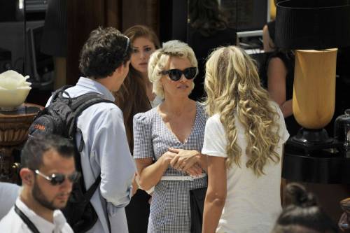 La nuova acconciatura di Pamela Anderson  al Taormina Film Fest