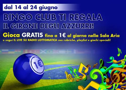 Bingo Club assieme con gli azzurri
