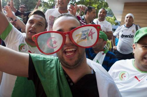Tifosi algerini in festa