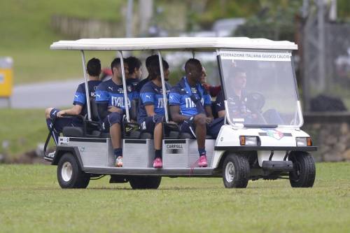 Atmosfera vacanziera per gli Azzurri al Portobello Resort