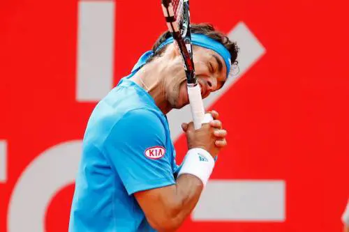 Fognini in uno dei suoi tanti eccessi in campo