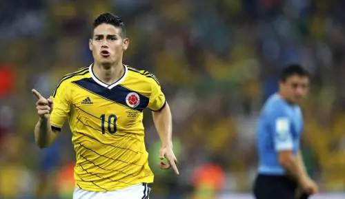 James Rodriguez con la doppietta, capocannoniere al Mondiale