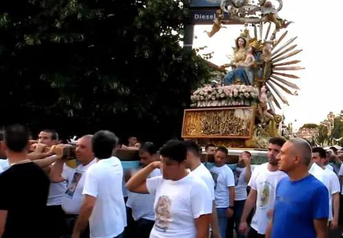 La processione della Madonna delle Grazie di Tresilico (Oppido Mamertina)