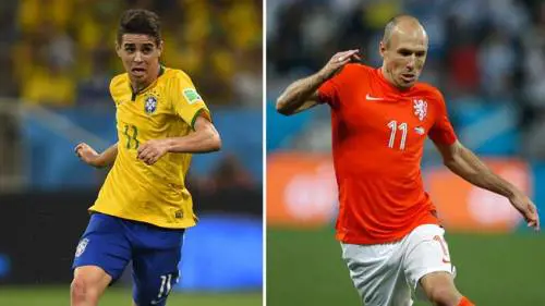 Oscar e Robben, due protagonisti della finale di questa sera
