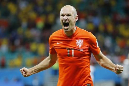 Robben, migliore in campo nel match con il Brasile