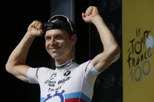 Tony Martin vincitore di una tappa che ha determinato la rivoluzione in classifica