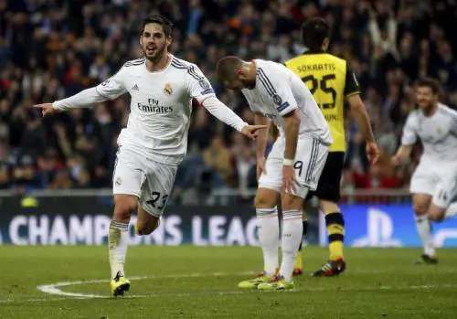 Isco in rete contro il Dortmund