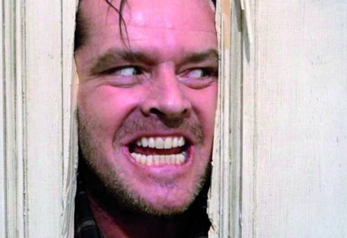 Jack Nicholson in "Shining"