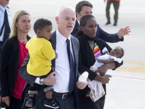 Meriam arriva in Italia su un volo di Stato