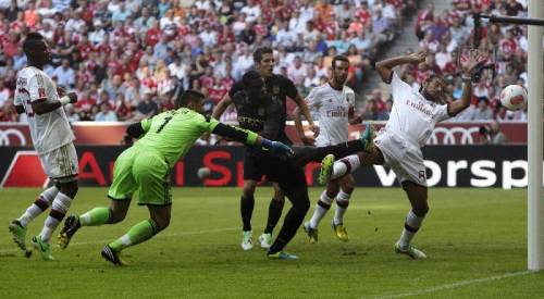 Un momento del match contro il City