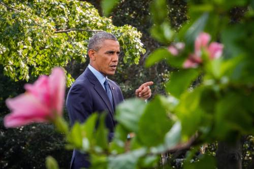 Barack Obama rilascia una dichiarazione alla Casa Bianca