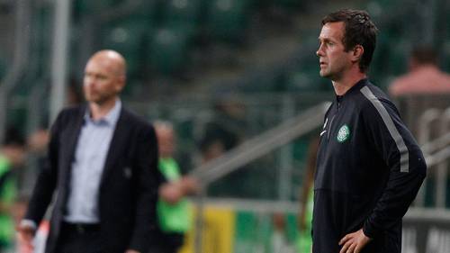 L'allenatore del Celtic guarda incredulo la prestazione dei suoi