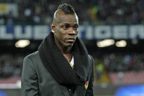 Mario Balotelli fotografato al San Paolo per Napoli-Milan