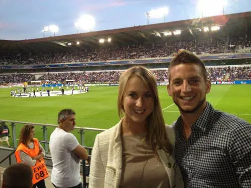 Mertens e la fidanzata Kat Kerkhofs
