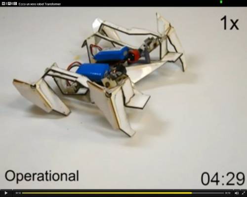 Inventato il robot che nasce da un foglio e si costruisce da sé