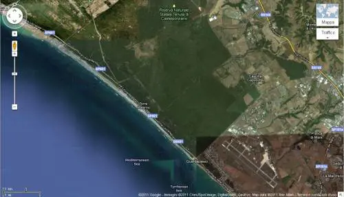 La spiaggia privata di Napolitano