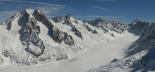 Aiguille d'Argentiere, sul versante francese del Monte Bianco