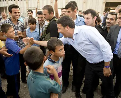 Matteo Renzi in Iraq