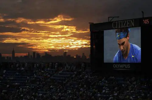 Un suggestivo scorcio delle tribune agli Us Open