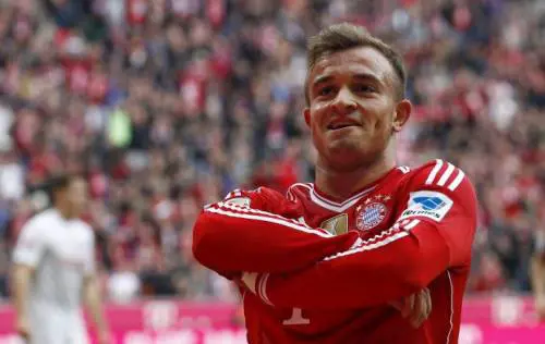 Il fantasista elvetico Shaqiri, oggetto del desiderio della Juve di Allegri