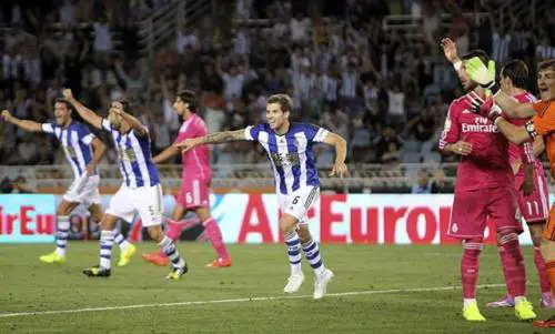 Una delle 4 reti con le quali la Real Sociedad ha sconfitto Ronaldo&C.